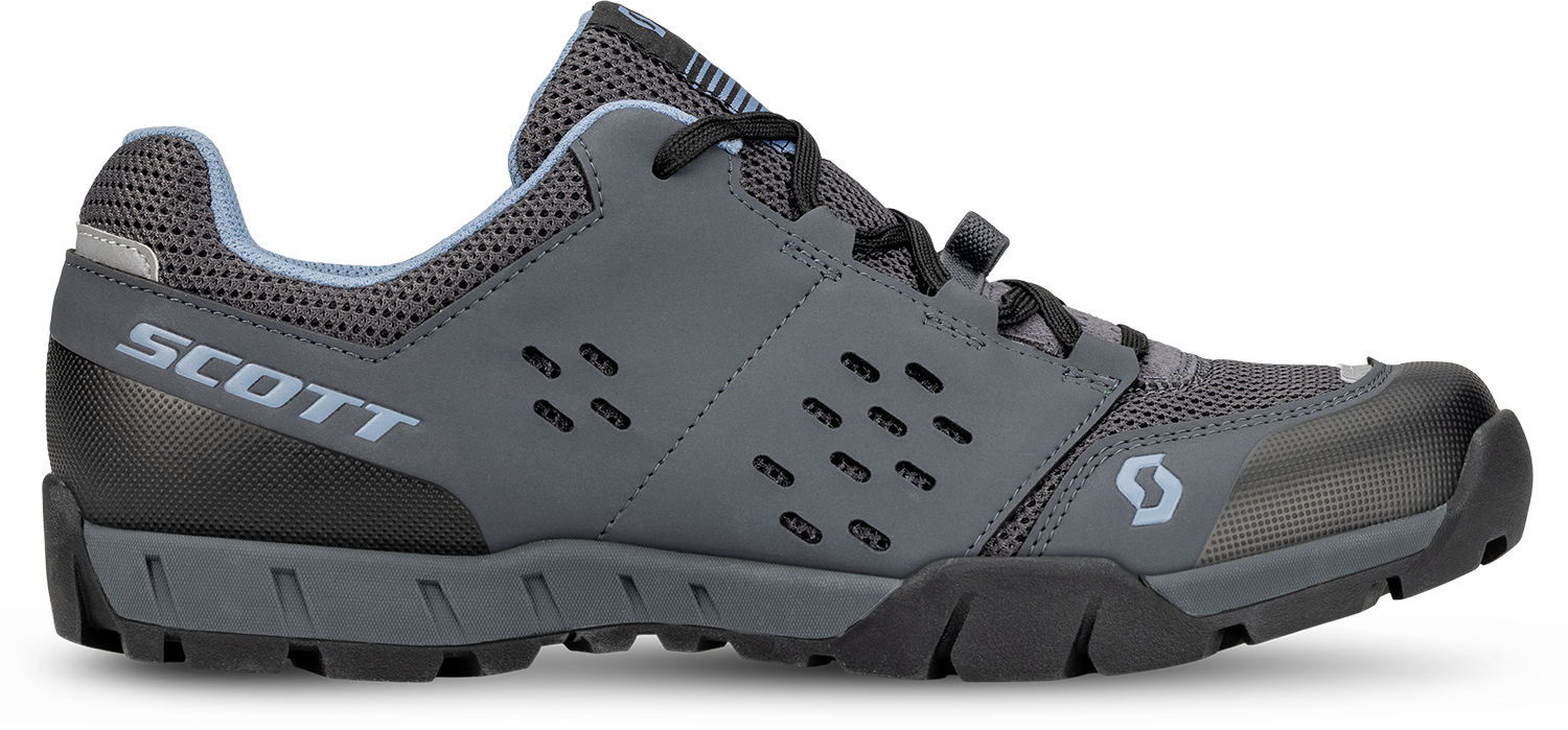Beklædning - Cykelsko - Scott All Mountain Crus-r Lace SPD Dame Sko - Grey/Light Blue