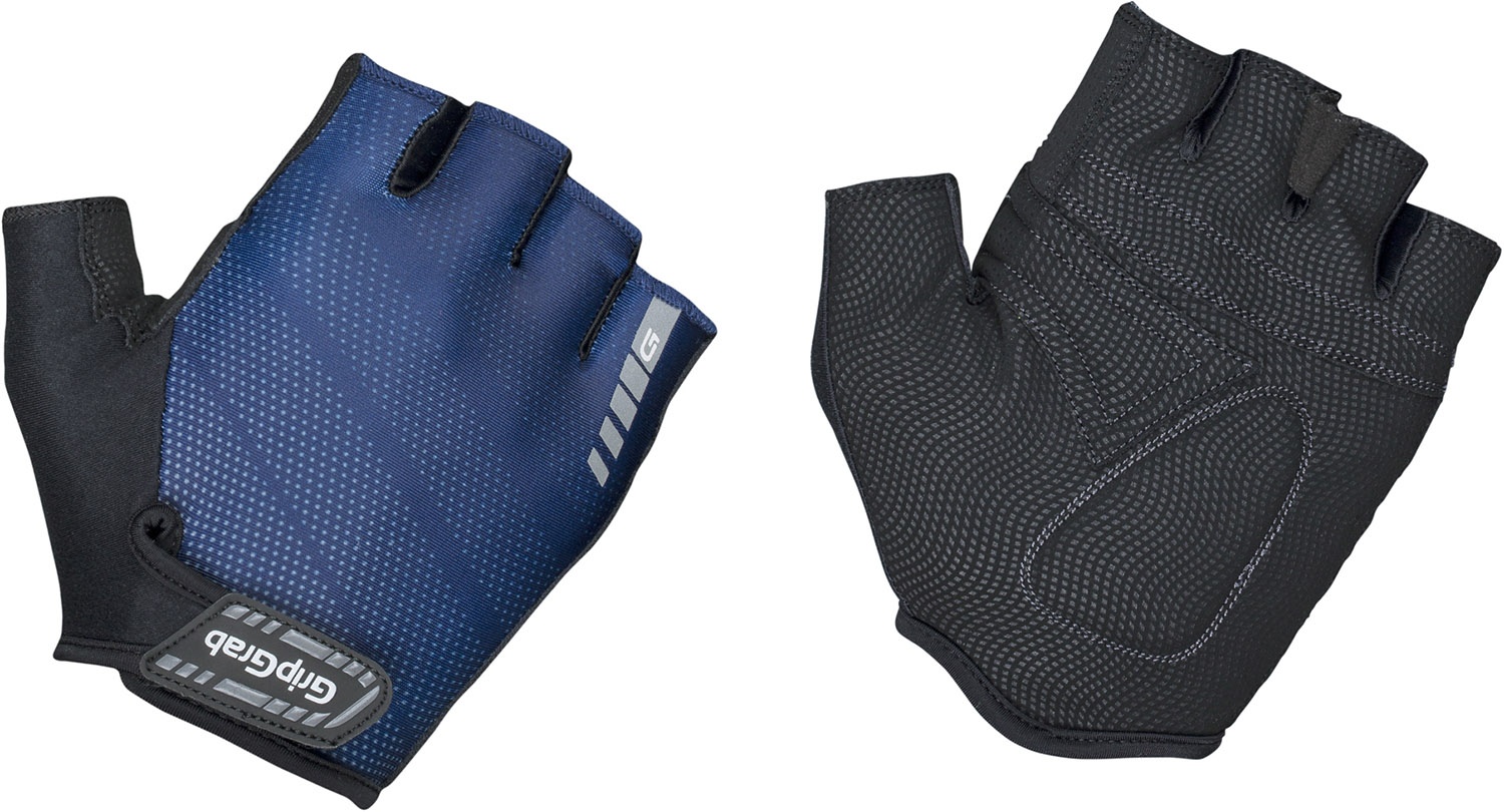 Beklædning - Cykelhandsker - GripGrab Rouleur Polstret Kortfingret Handske - Blå