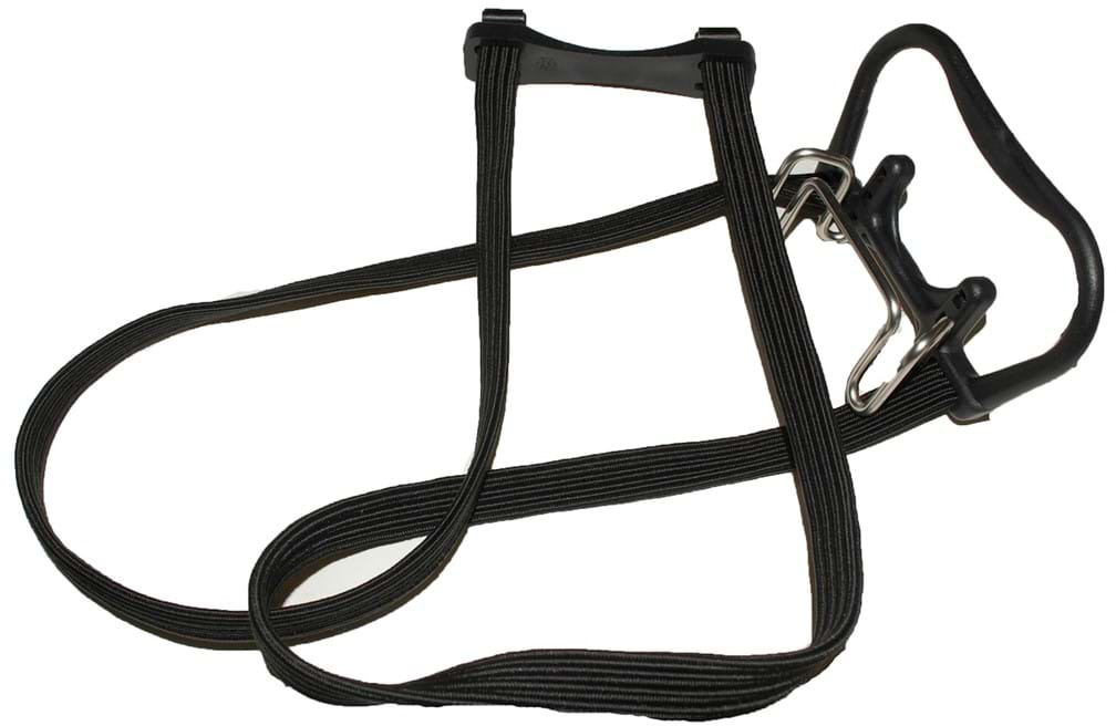 Widek Bagagestrop tekstil/gummi m.metalkrog - Sort