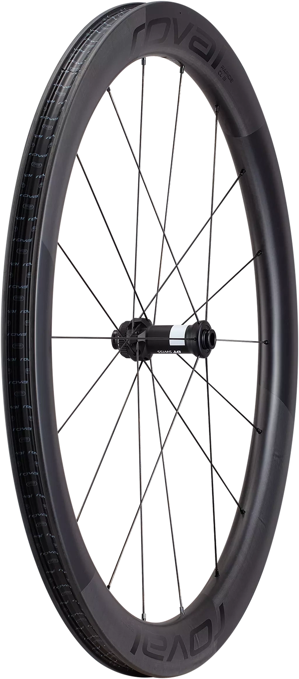 Roval Rapide CL III 700c Rear - Satin Carbon/Satin Black