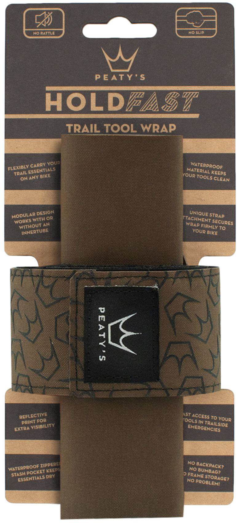 Peaty's HoldFast Trail Tool Wrap - Earth