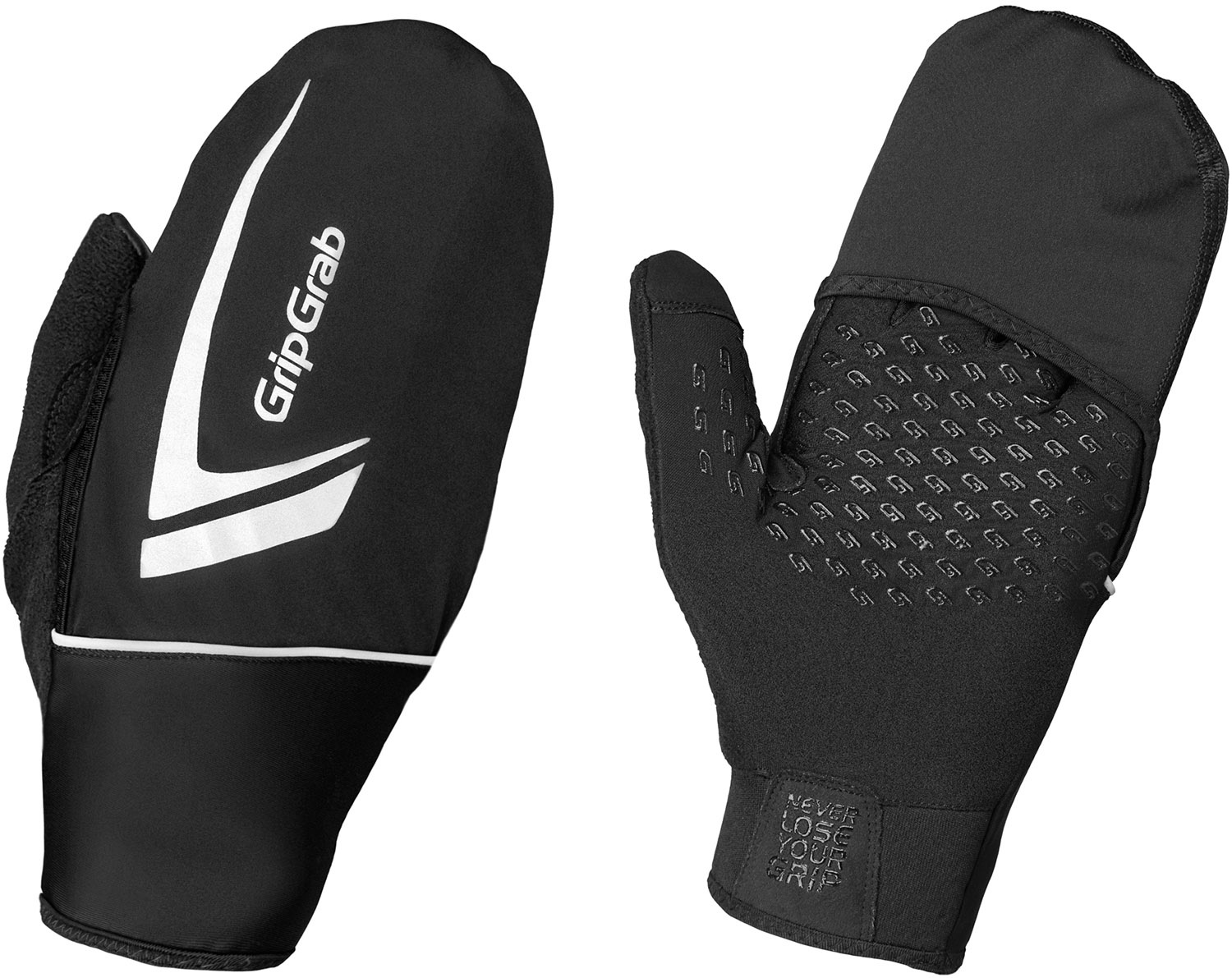 Beklædning - Cykelhandsker - GripGrab Running Thermo Vindtæt Touchscreen Handske - Sort