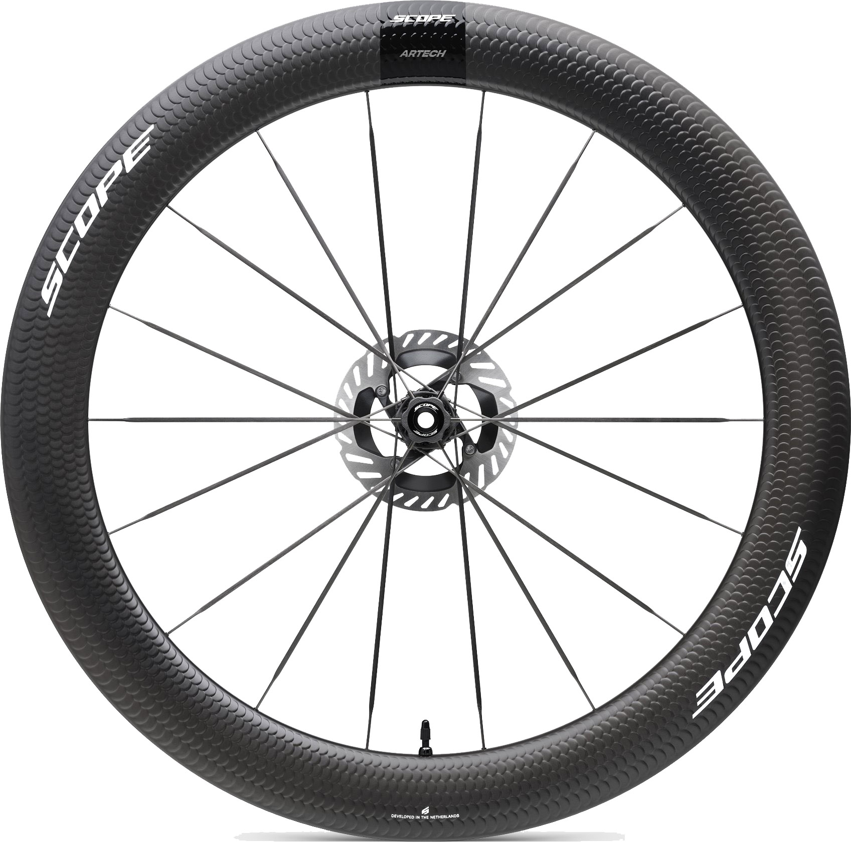 Reservedele - Hjulsæt - Scope Artec 6 Carbon Hjulsæt (Black Decal)