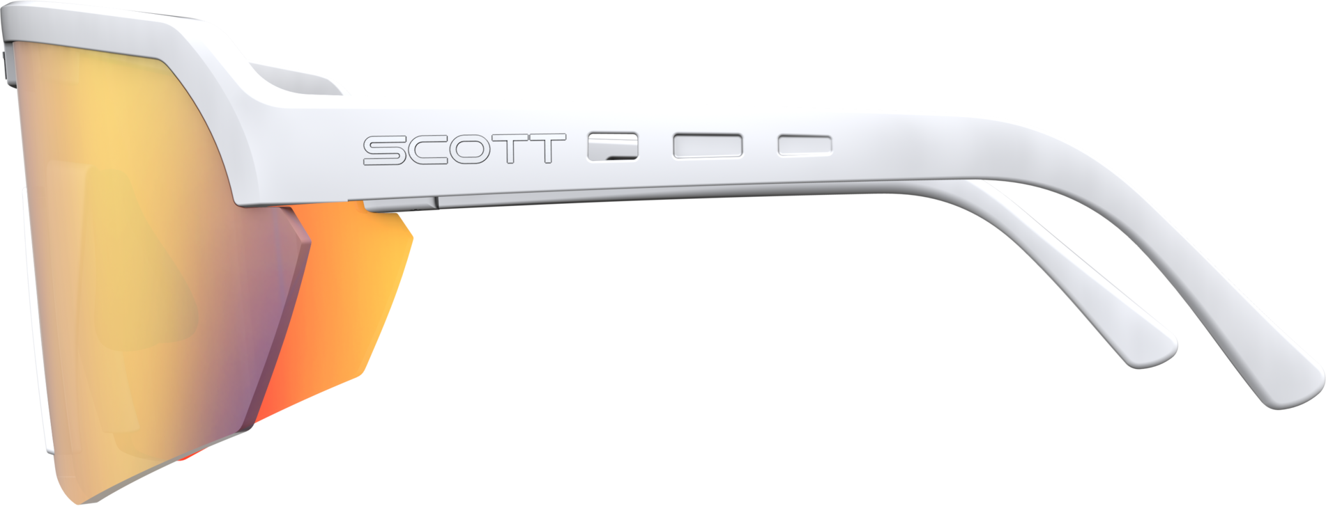 Beklædning - Cykelbriller - Scott Shield Cykelbrille - White Matt / Red Chrome