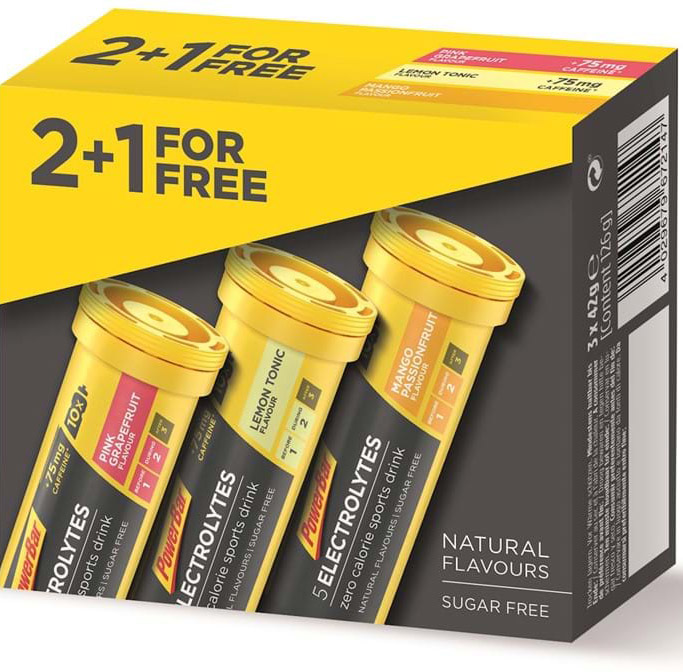 Powerbar PowerBar Electrolytes Mango/Lemon/Pink grape 2in1 Tilbehør > Energiprodukter