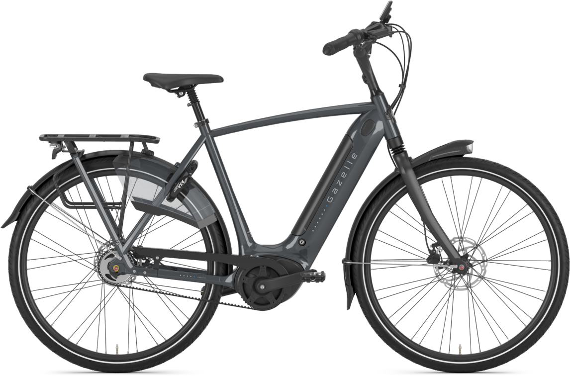 Cykler - Elcykler - Gazelle ARROYO C5 HMB ELITE BELT Herre 2024 - Grå