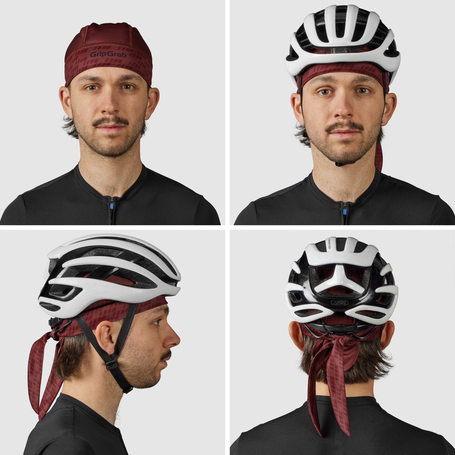 Beklædning - Cykelkasketter - GripGrab Bandana - Dark Red