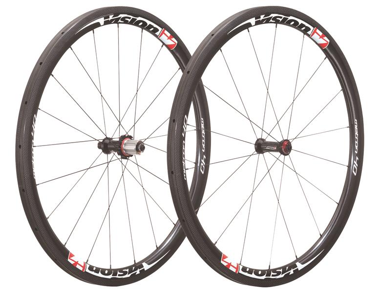 Vision Metron 40 Tubular Carbon Hjulsæt - Grå/rød Black Friday