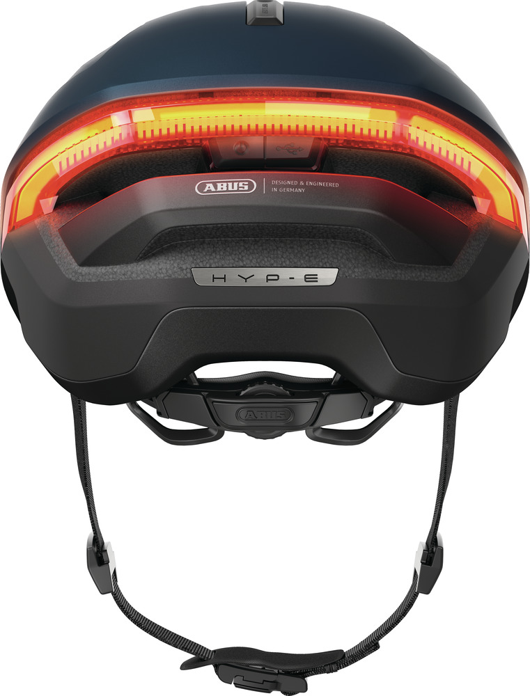 Beklædning - Cykelhjelme - Abus Hyp-E m. LED Lys - Midnight Blue