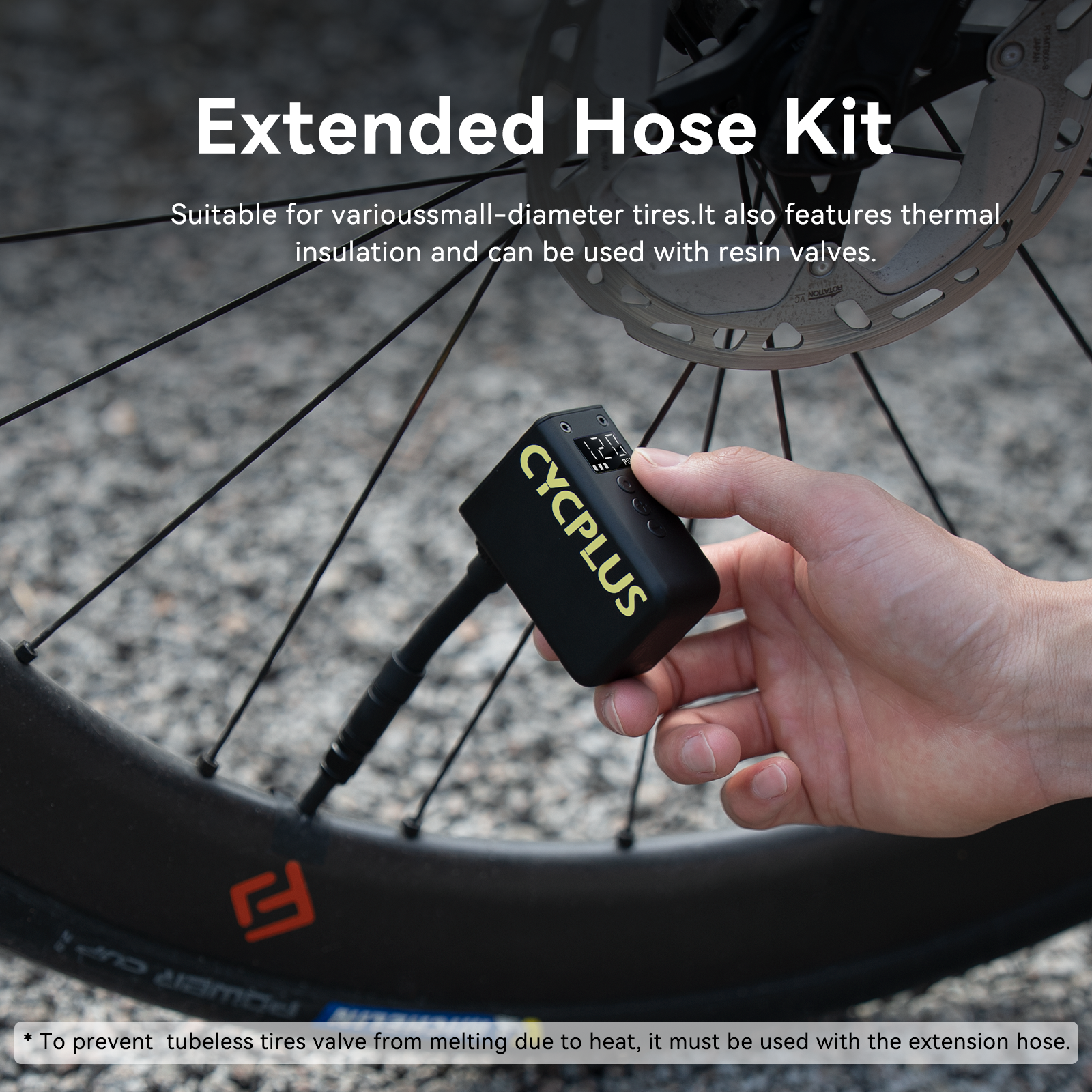 Tilbehør - Cykelpumper - Cycplus AS2 ULTRA Elektrisk cykelpumpe 87g