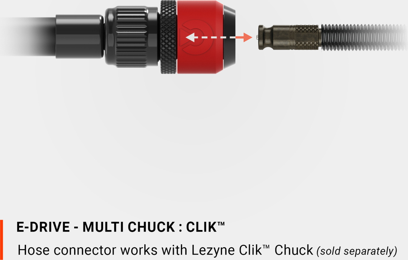 Tilbehør - Cykelpumper - Lezyne E-Drive Elektrisk Cykelpumpe 120psi/8.3bar - Black