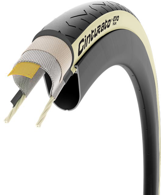 Pirelli Cinturato EVO TLR (Tubeless Ready) 700x28c/32c - Racer dæk - Retro