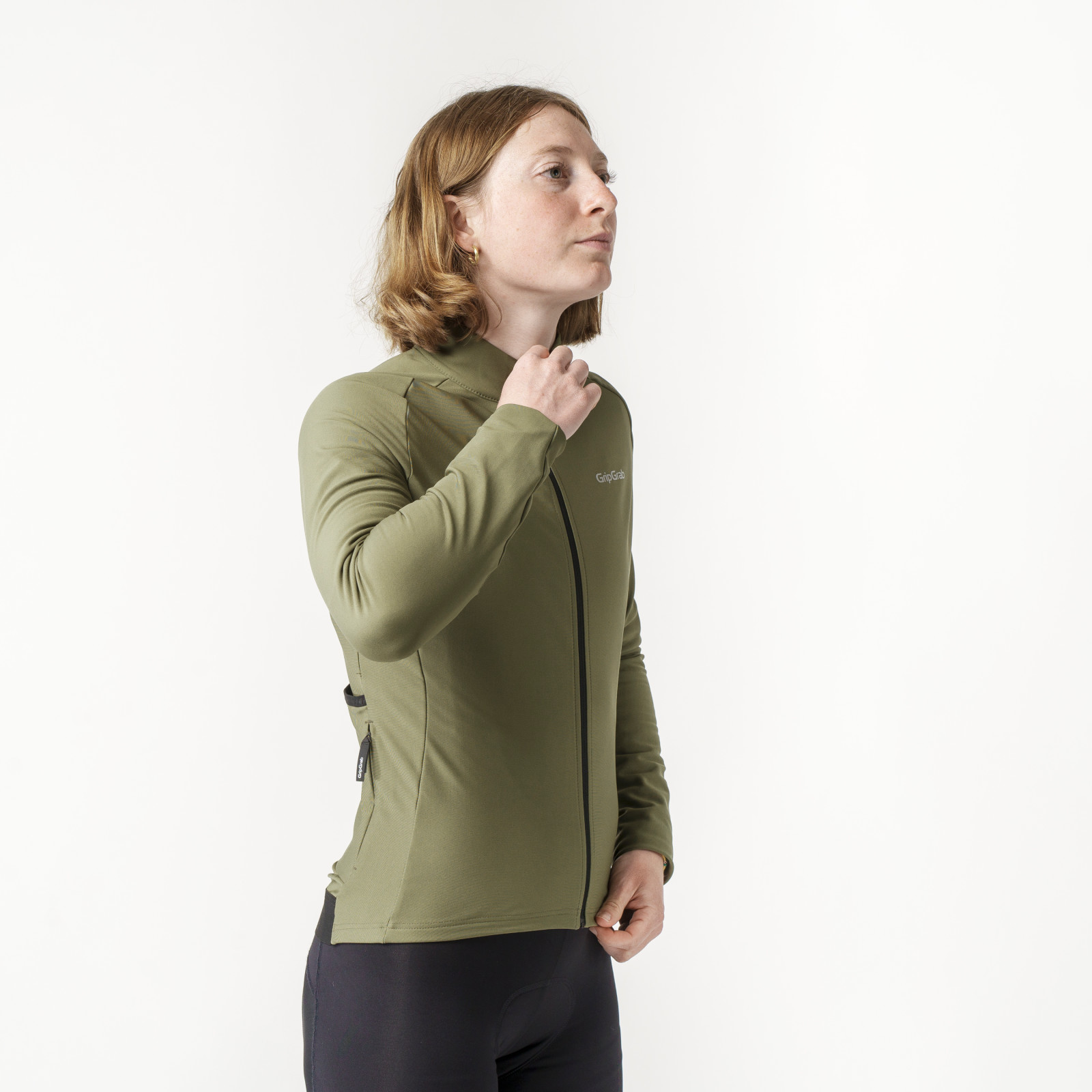 Beklædning - Baselayer / Undertøj - GripGrab Langærmet ThermaPace Termocykeltrøje til damer - Grøn