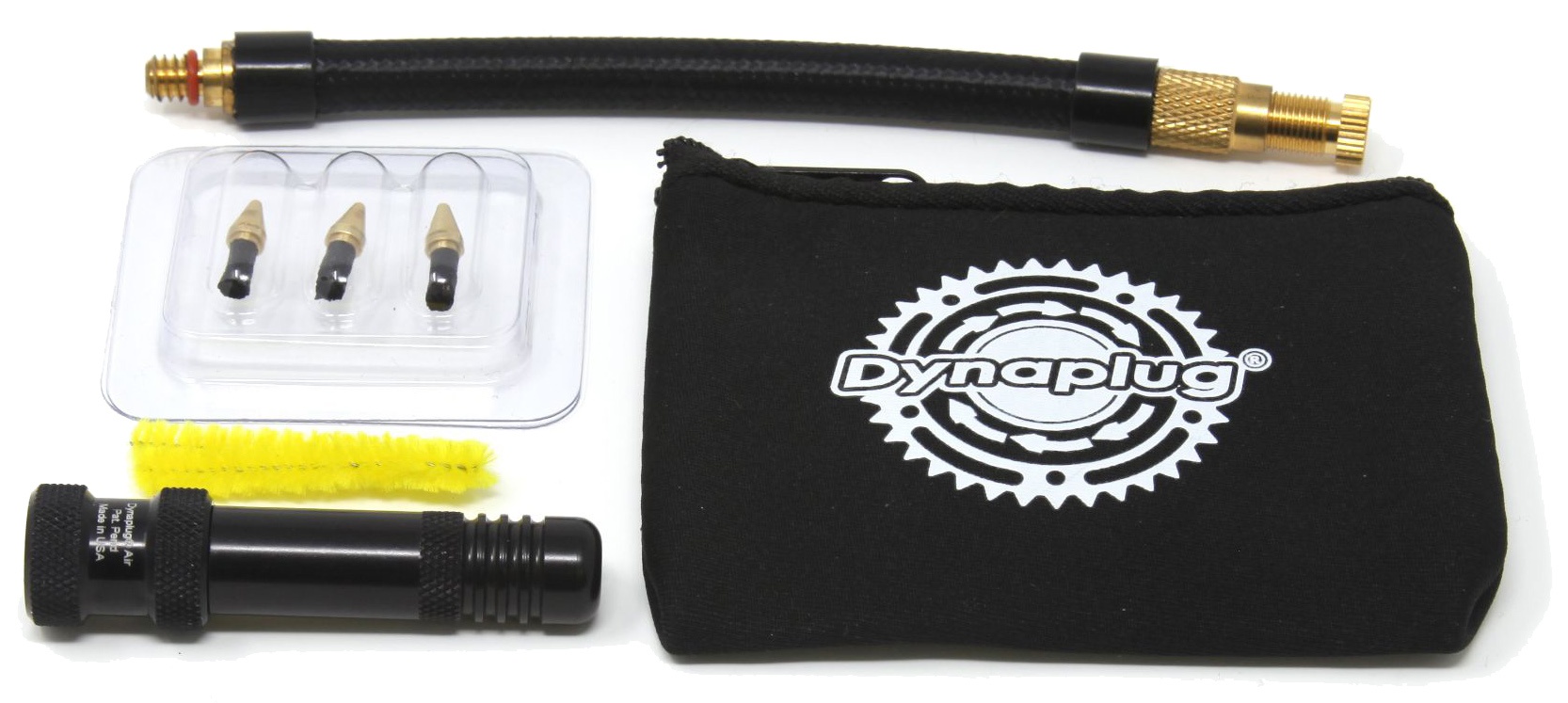 Reservedele - Tubeless - Dynaplug Air Tubeless Road Tyre Repair and Inflation kit - Sort