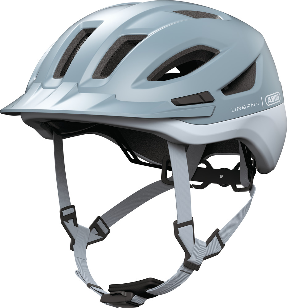 Beklædning - Cykelhjelme - Abus Hjelm Urban-I 4.0 ACE m. LED - Glacier Blue
