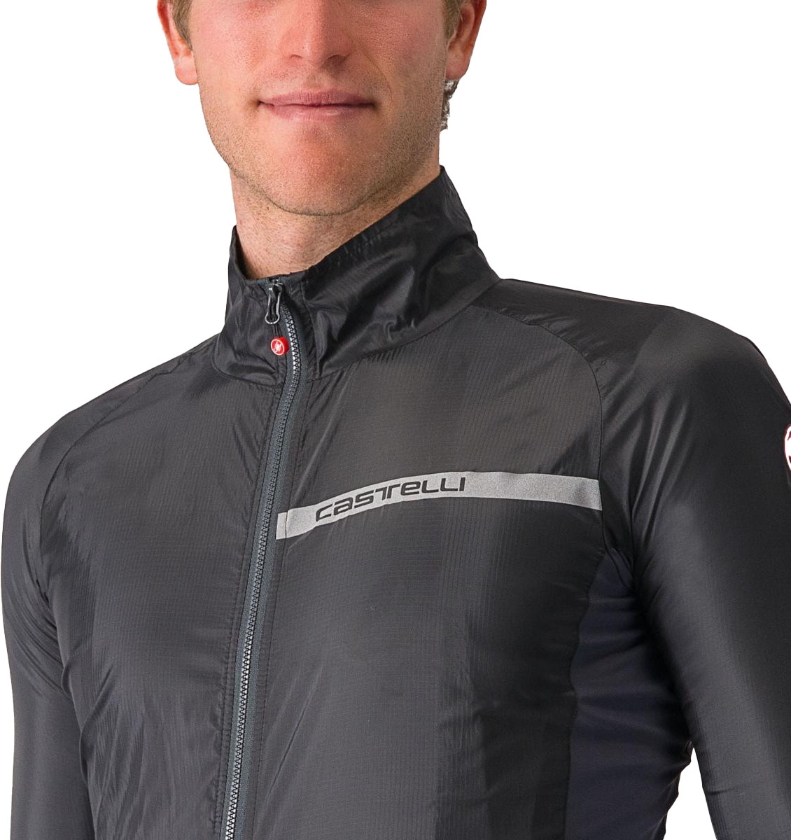 Beklædning - Regntøj & Vindtøj - Castelli SQUADRA STRETCH JACKET Vindjakke - Sort/Grå