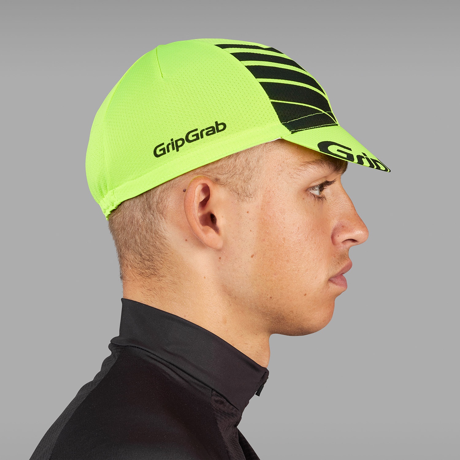 Beklædning - Cykelkasketter - GripGrab Letvægts Summer Cycling Cap - Yellow Hi-Vis/Black