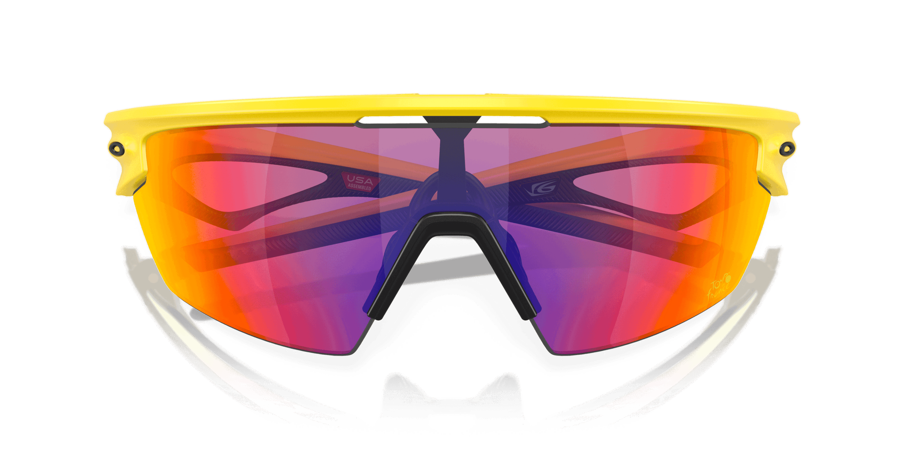 Beklædning - Cykelbriller - Oakley Sphaera TDF, MATTE YELLOW / PRIZM ROAD