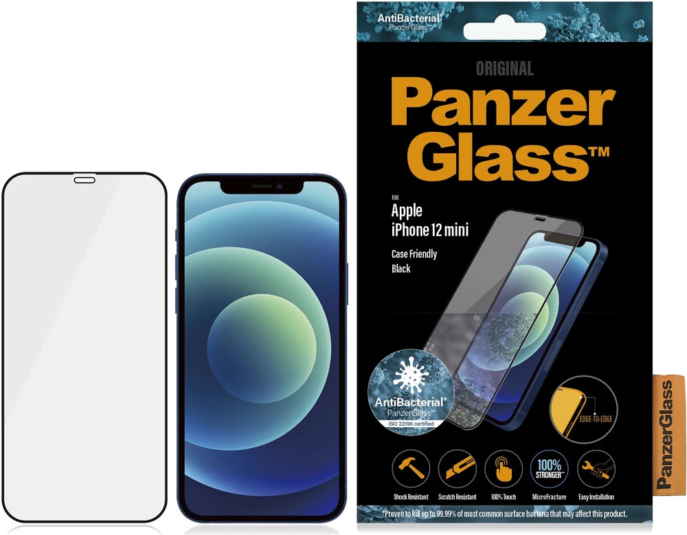 Tilbehør - Mobilholdere - Panzerglass Apple iPhone 12 mini Case Friendly beskyttelselsglas