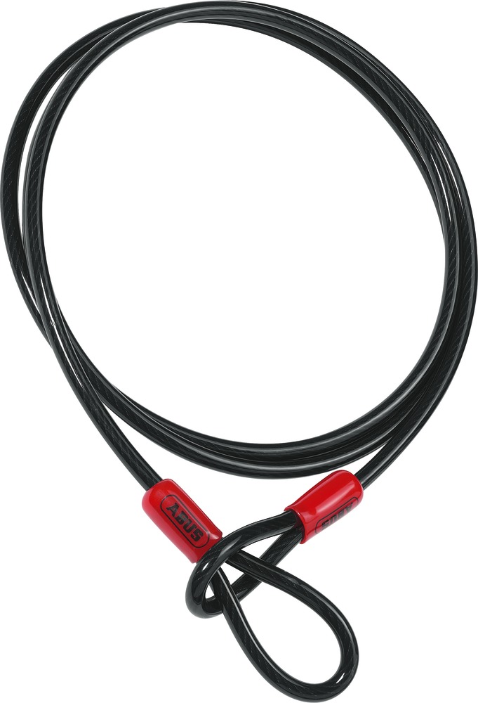 Tilbehør - Cykellås - Kædelås - Abus Wire Cobra 8mm 250cm - Sort