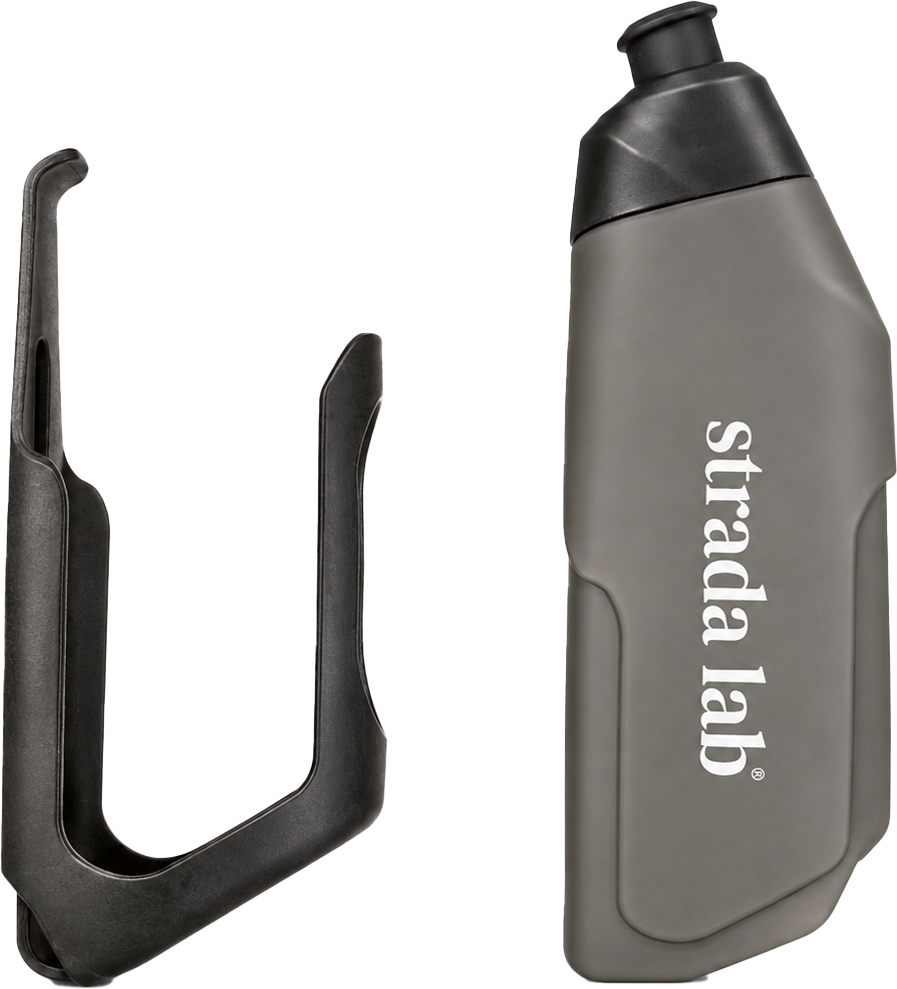 Strada Lab Aero Drikkedunk 600ml m. Flaskeholder - Sort