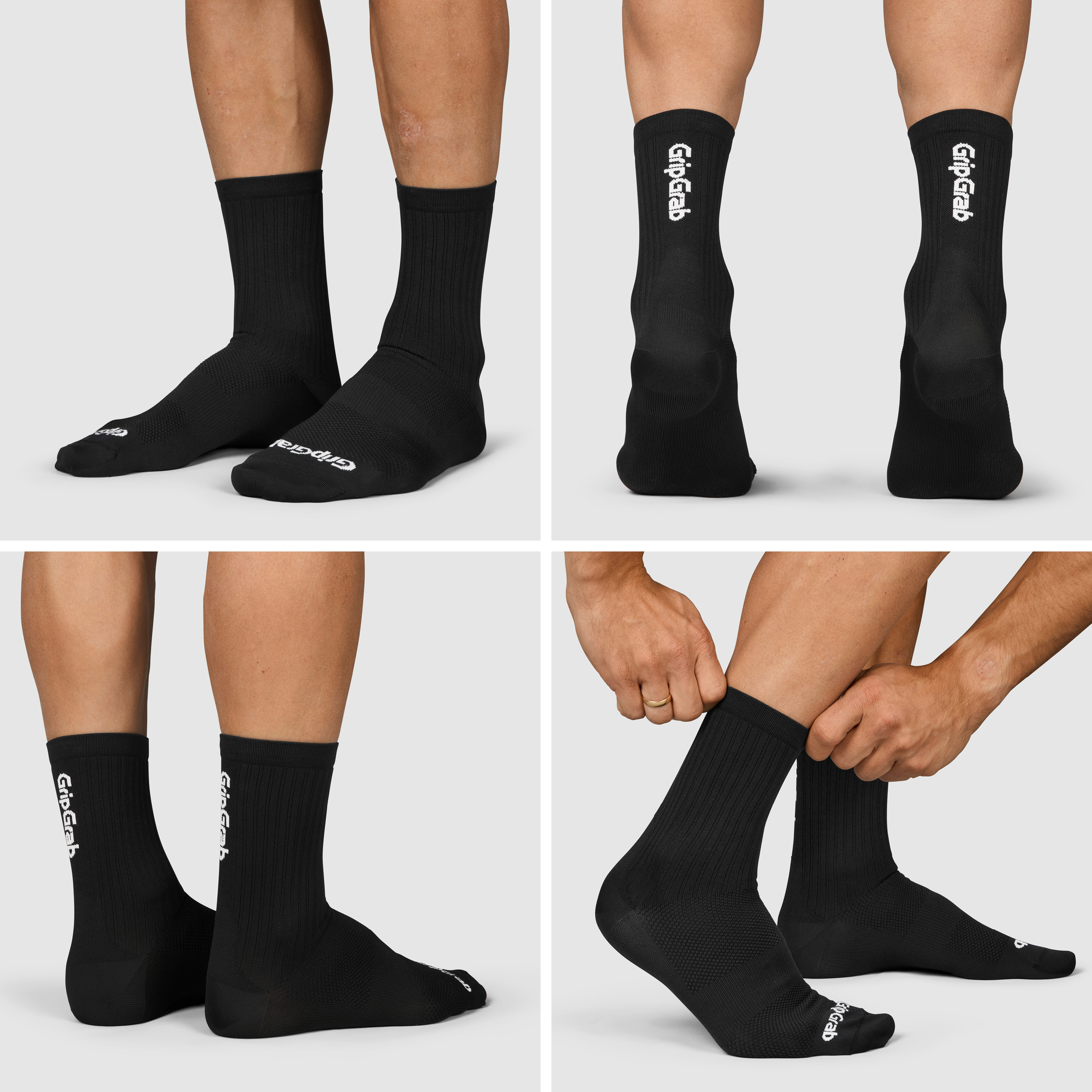 Beklædning - Sokker - GripGrab PACR Regular Cut Sokker - Black
