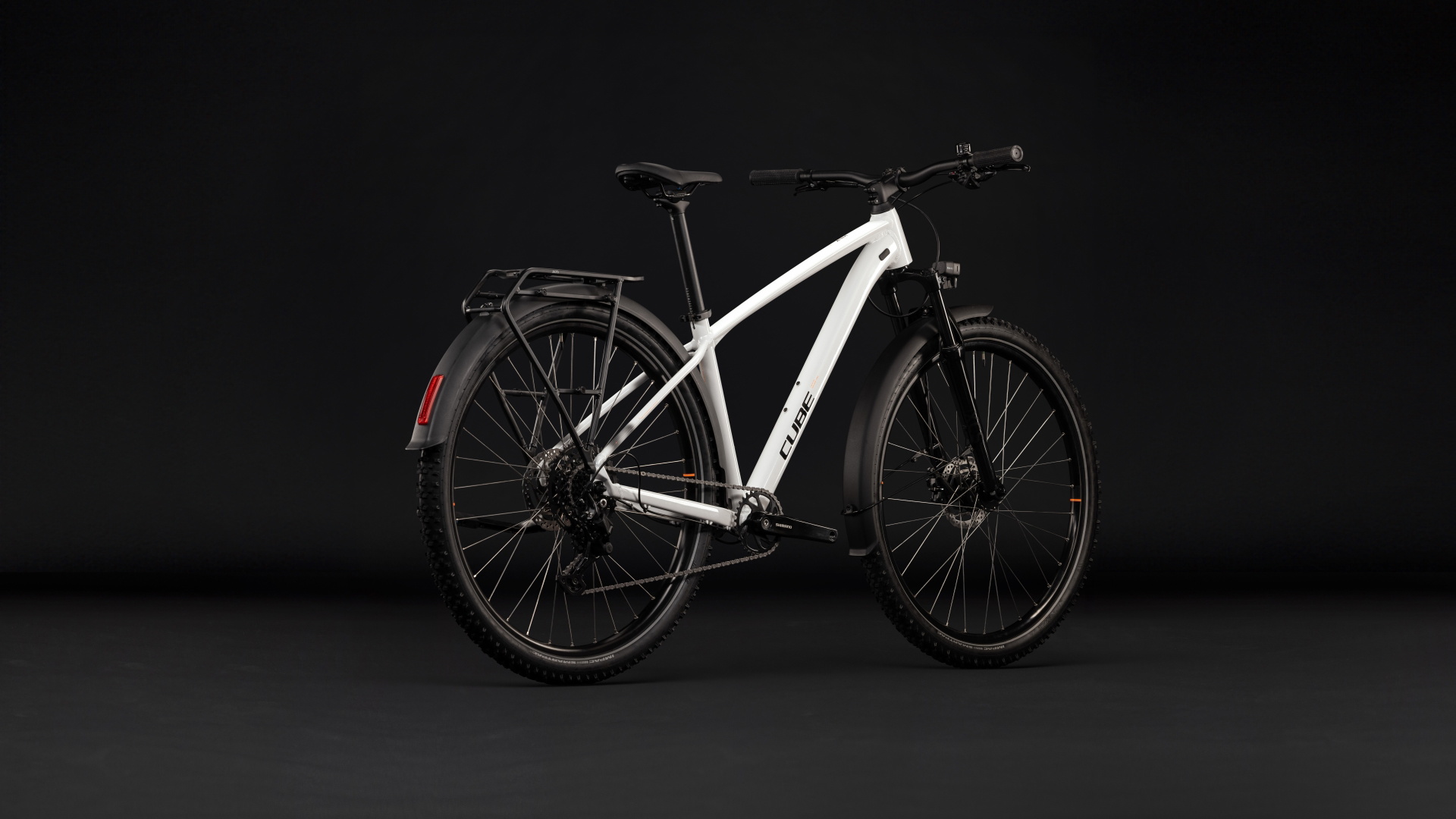 Cykler - Mountainbikes - Cube Aim ONE FE (Fully Equipped) 29" 2027 - Metallicwhite´n´Black