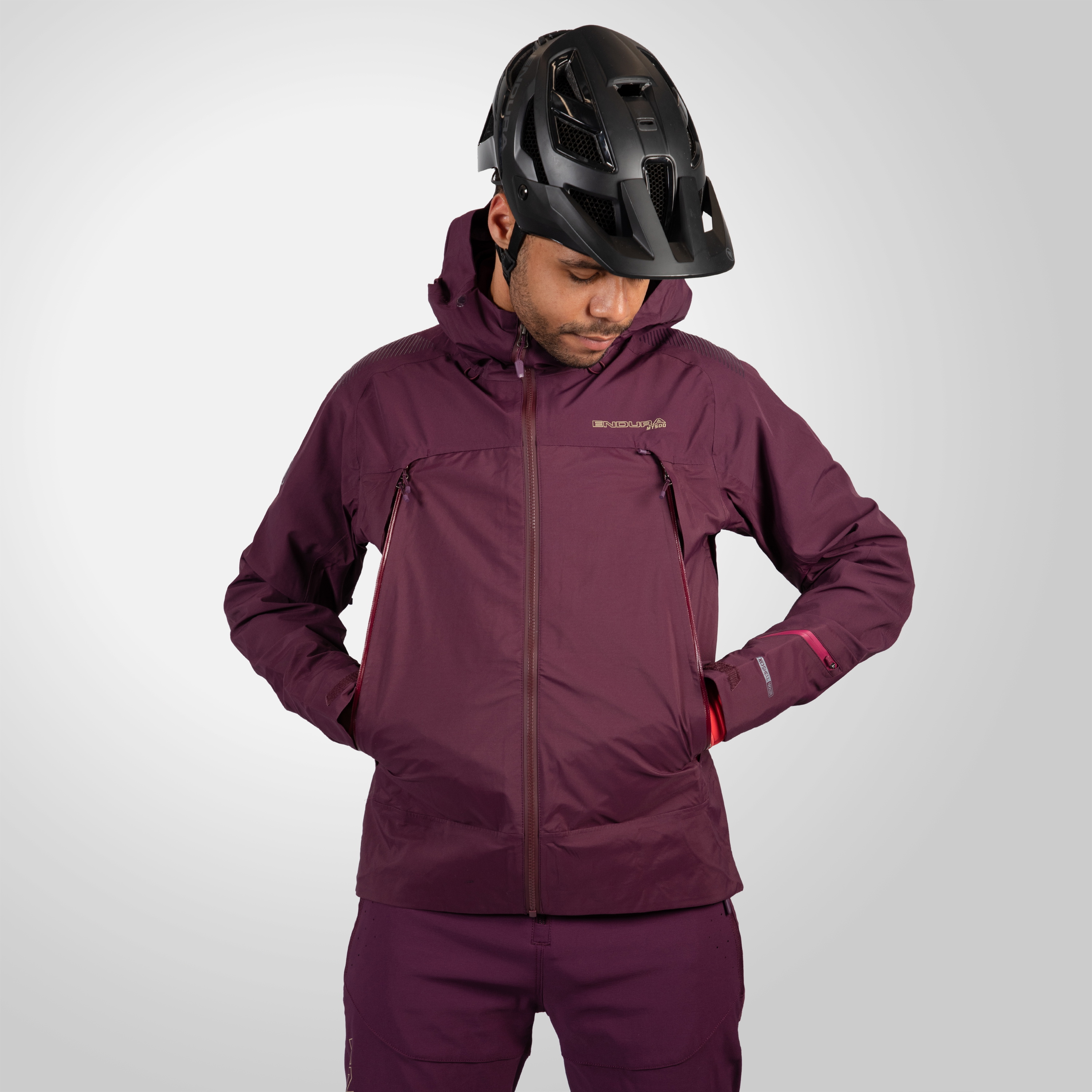 Beklædning - Regntøj & Vindtøj - MT500 Waterproof Jacket II - Aubergine