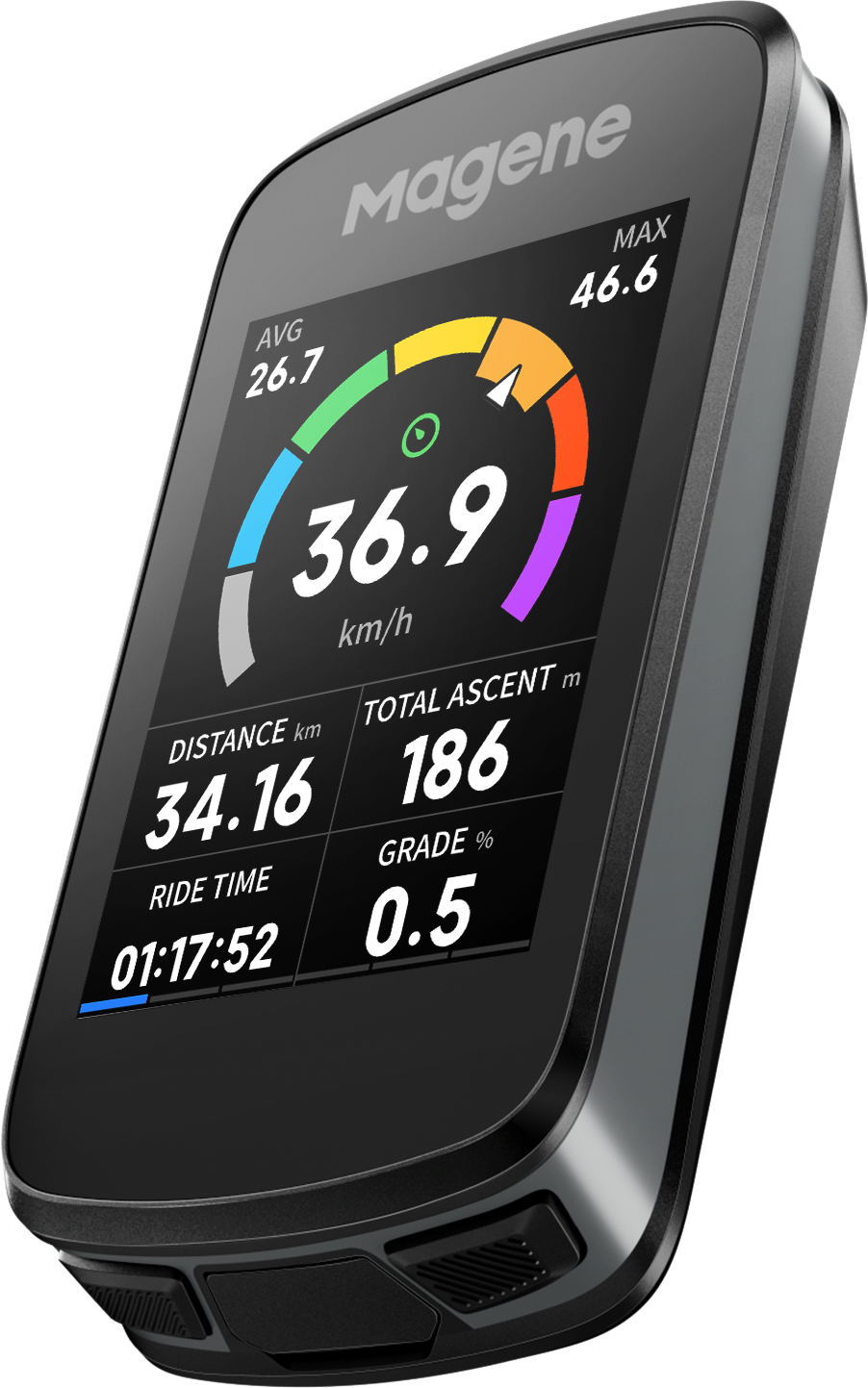 Tilbehør - Cykelcomputer & GPS - Magene C606 v2 GPS Cykelcomputer