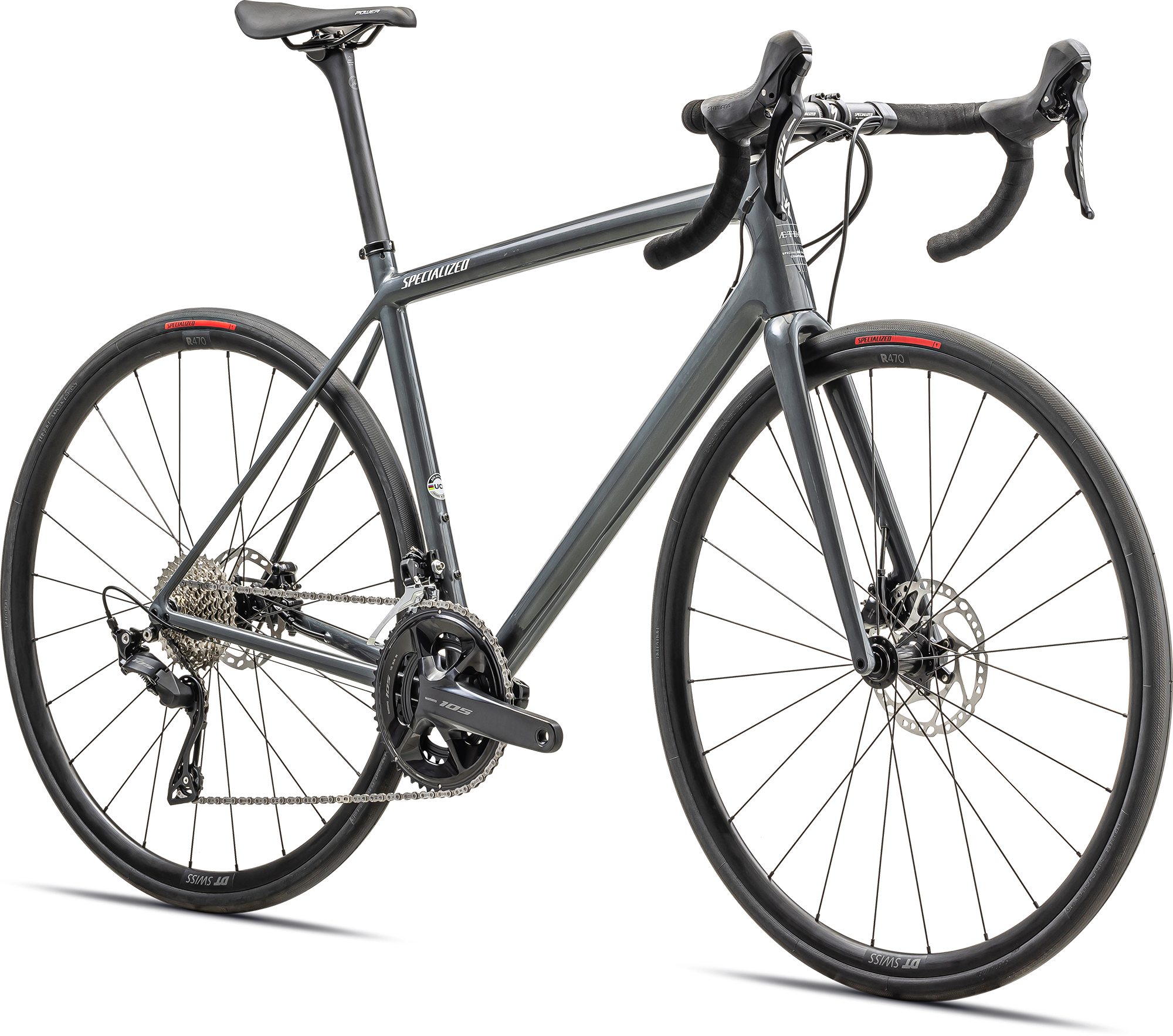 Cykler - Racercykler - Specialized Aethos Sport - Shimano 105 2025 - Gloss Fog Tint Carbon