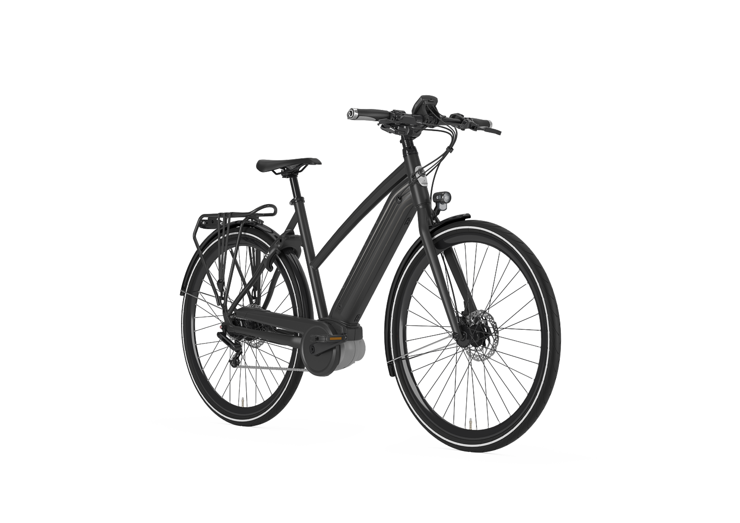 Cykler - Elcykler - Gazelle Cityzen C8+ HMB Dame 2019 - sort