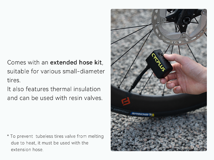 Tilbehør - Cykelpumper - Cycplus AS2 ULTRA Elektrisk cykelpumpe 87g