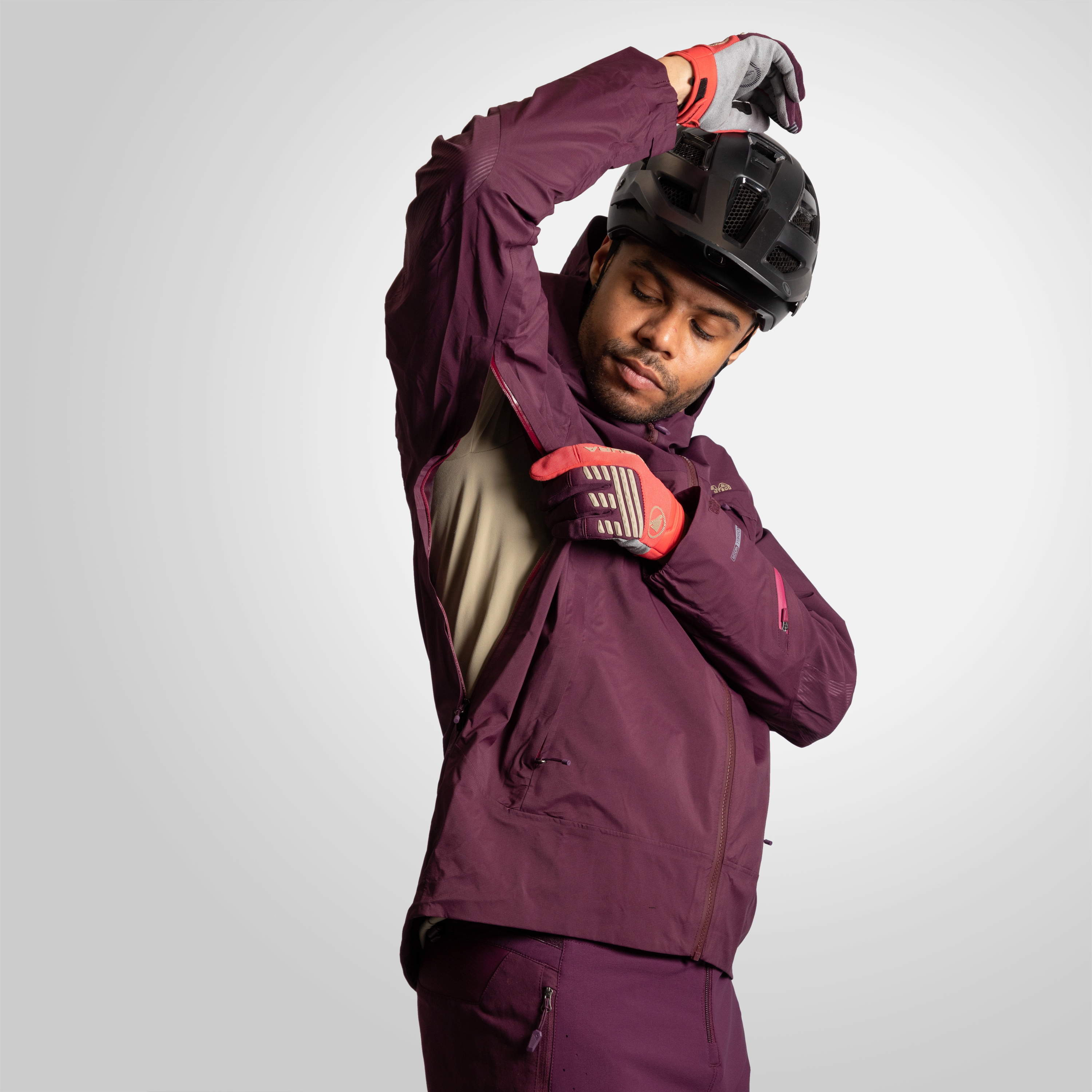 Beklædning - Regntøj & Vindtøj - MT500 Waterproof Jacket II - Aubergine