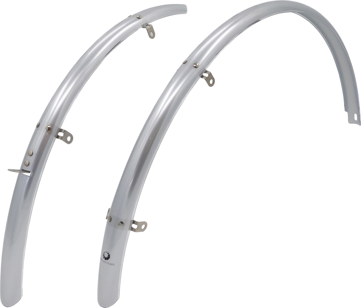 Bike Attitude Skærmsæt 28" 45mm - Sølv (inkl. rustfrit tilbehørstivere)