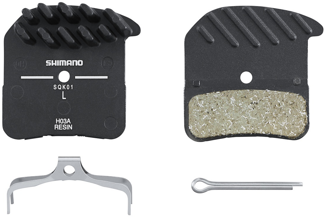 Shimano BP-H03A-RF Skivebremseklodser Resin m. køleribbe - 1 par Shimano BP-H03A-RF Skivebremseklodser Resin m. køleribbe - 1 par