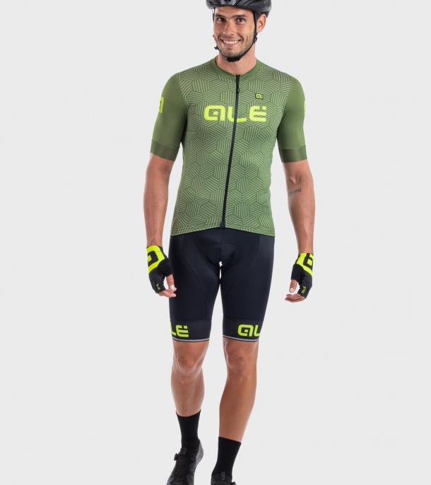 Beklædning - Cykeltrøjer - Alé Jersey Solid Cross - Grøn