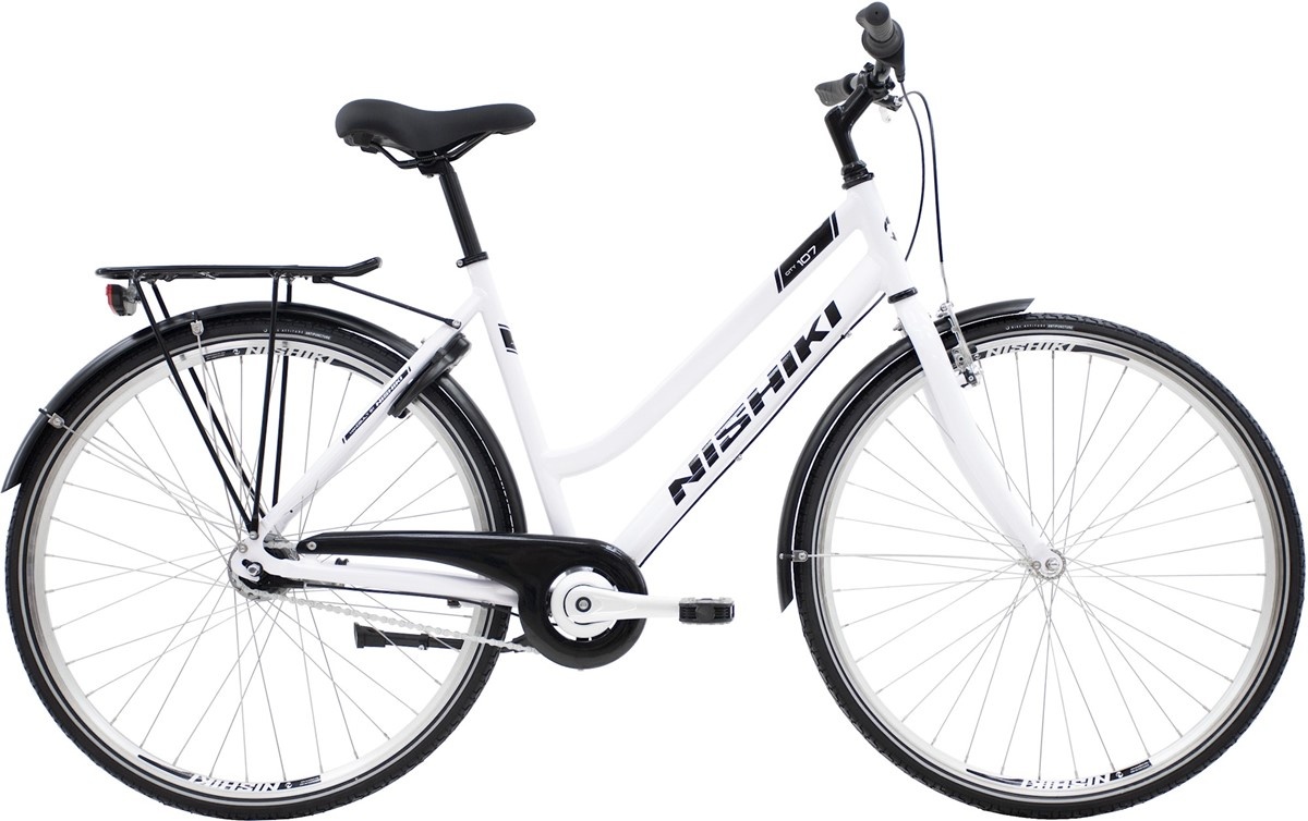 Cykler - Damecykler - Nishiki City 107 Dame 7g 2023 - Hvid