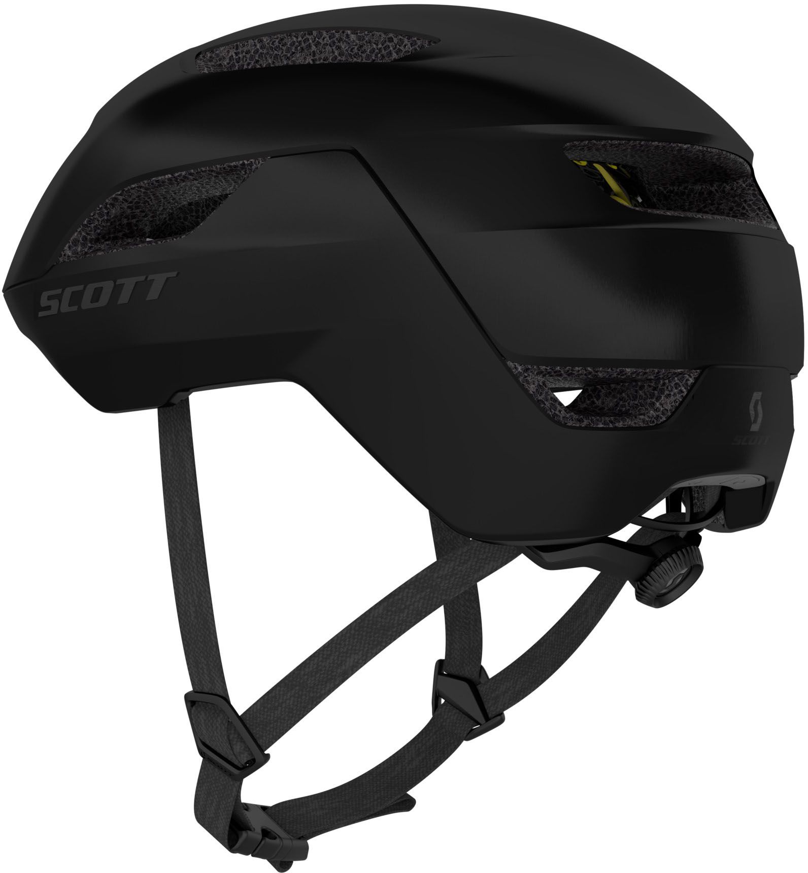 Beklædning - Cykelhjelme - Scott La Mokka Plus Sensor (MIPS) m. LED lys inkl. bremselys Hjelm - Sort