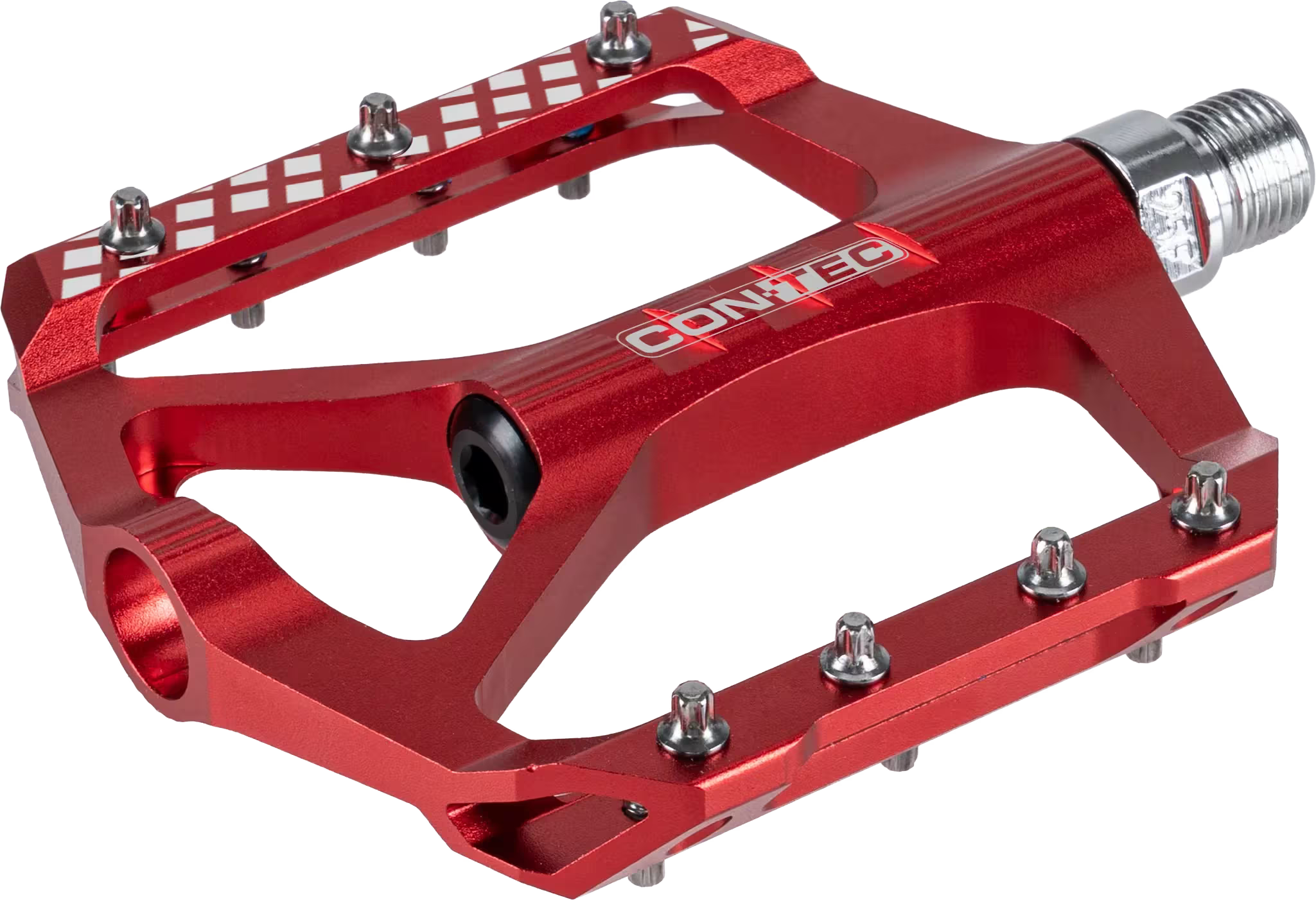 Con-Tec Rigg Platformpedaler 9/16" - Rød