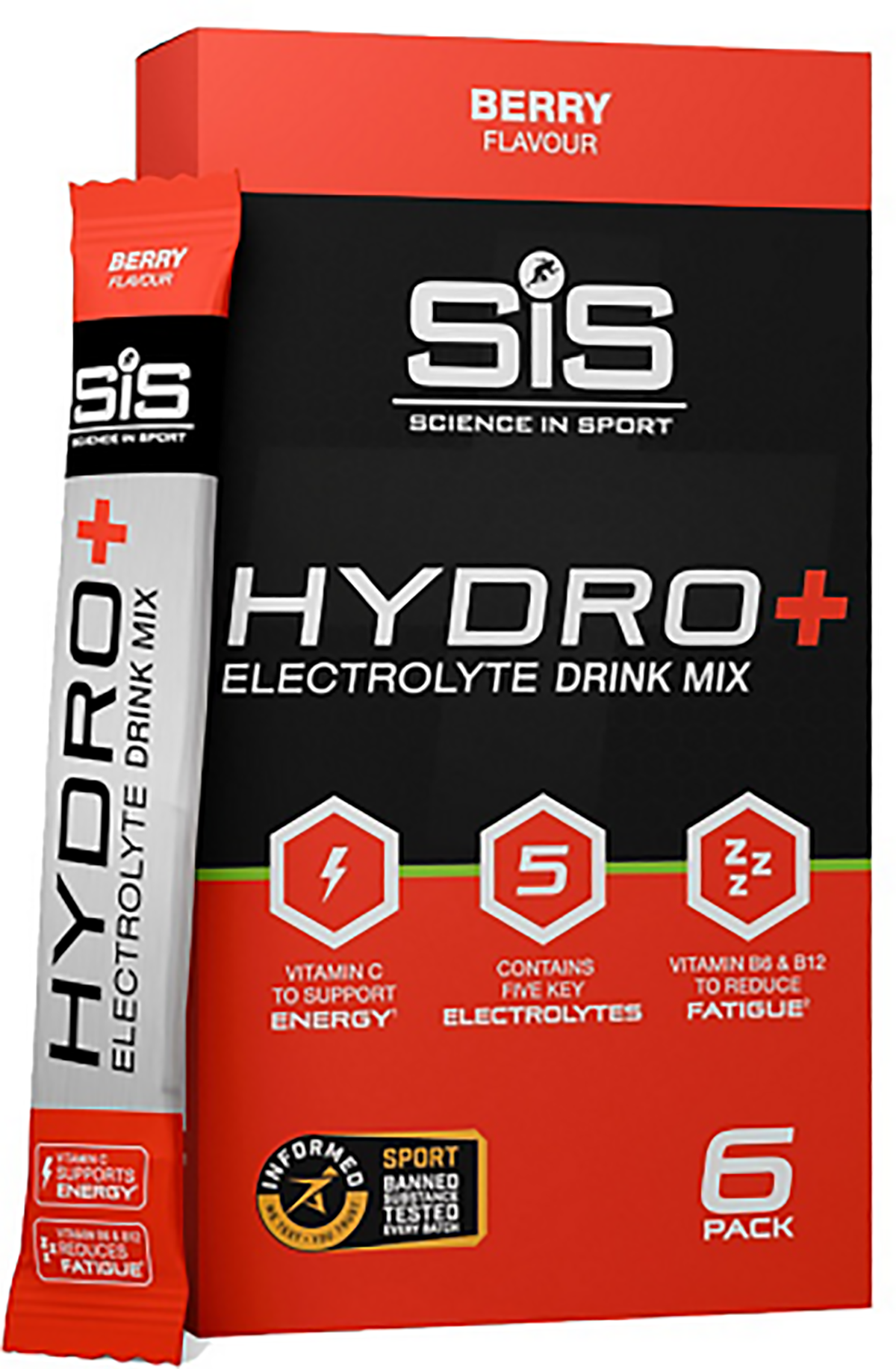 SIS GO Hydro+ Powder Berry - 6x4.5g