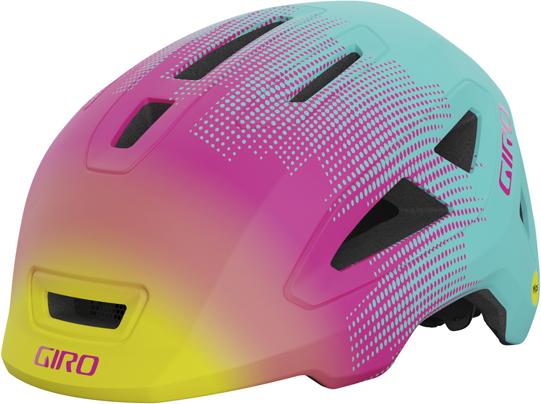 Giro SCAMP MIPS II - TODDLER - Matte Teal / Pink Towers