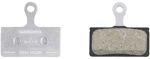Shimano Skivebremseklods Resin G03A m. Spring/Split