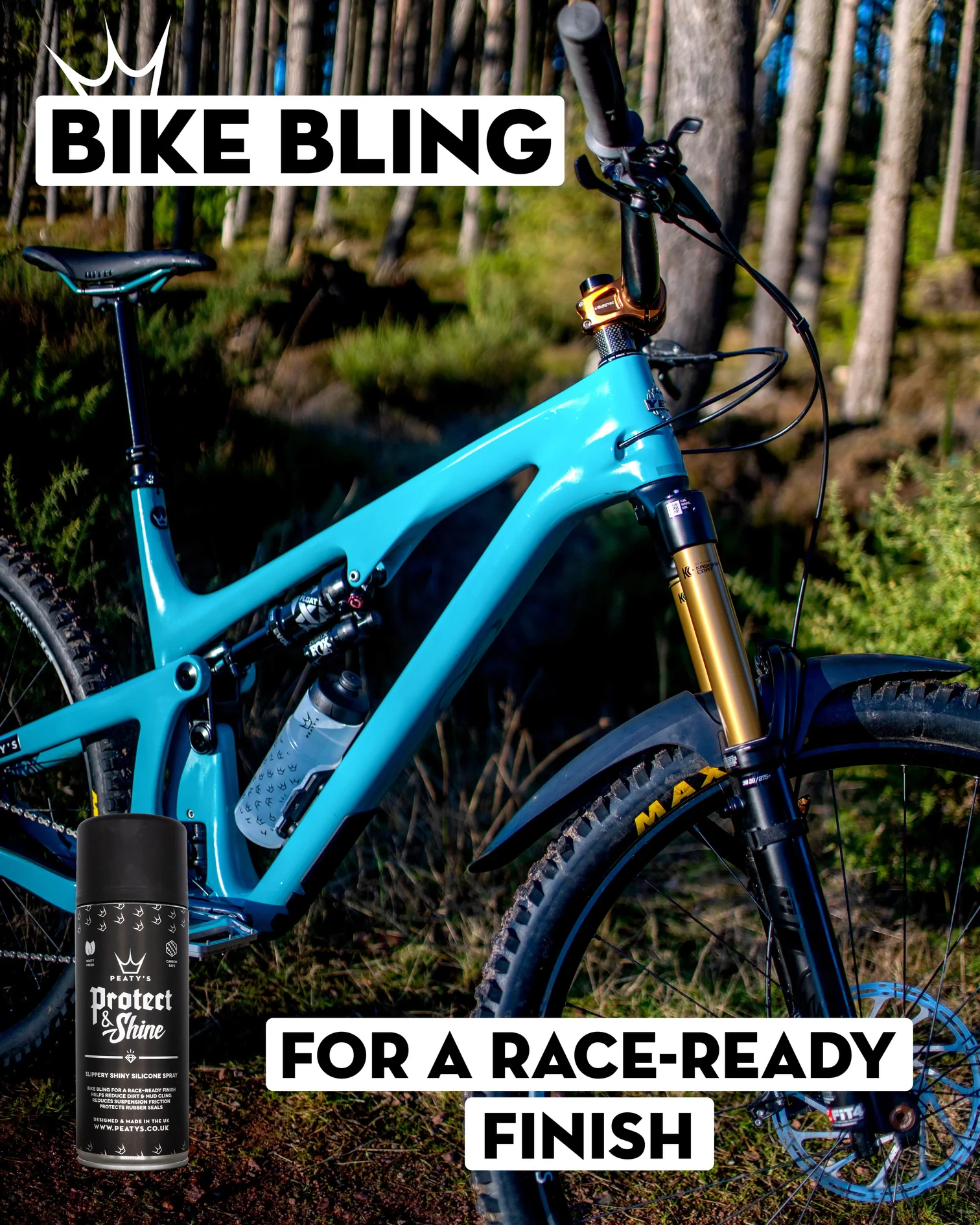 Tilbehør - Cykelpleje - Peaty's Protect & Shine Silicone 400ml Aerosol