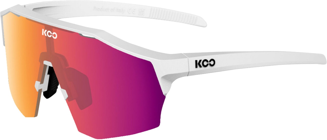 KOO Demos Cykelbriller - Fotokromisk - White Matt / Fuchsia Photochromic