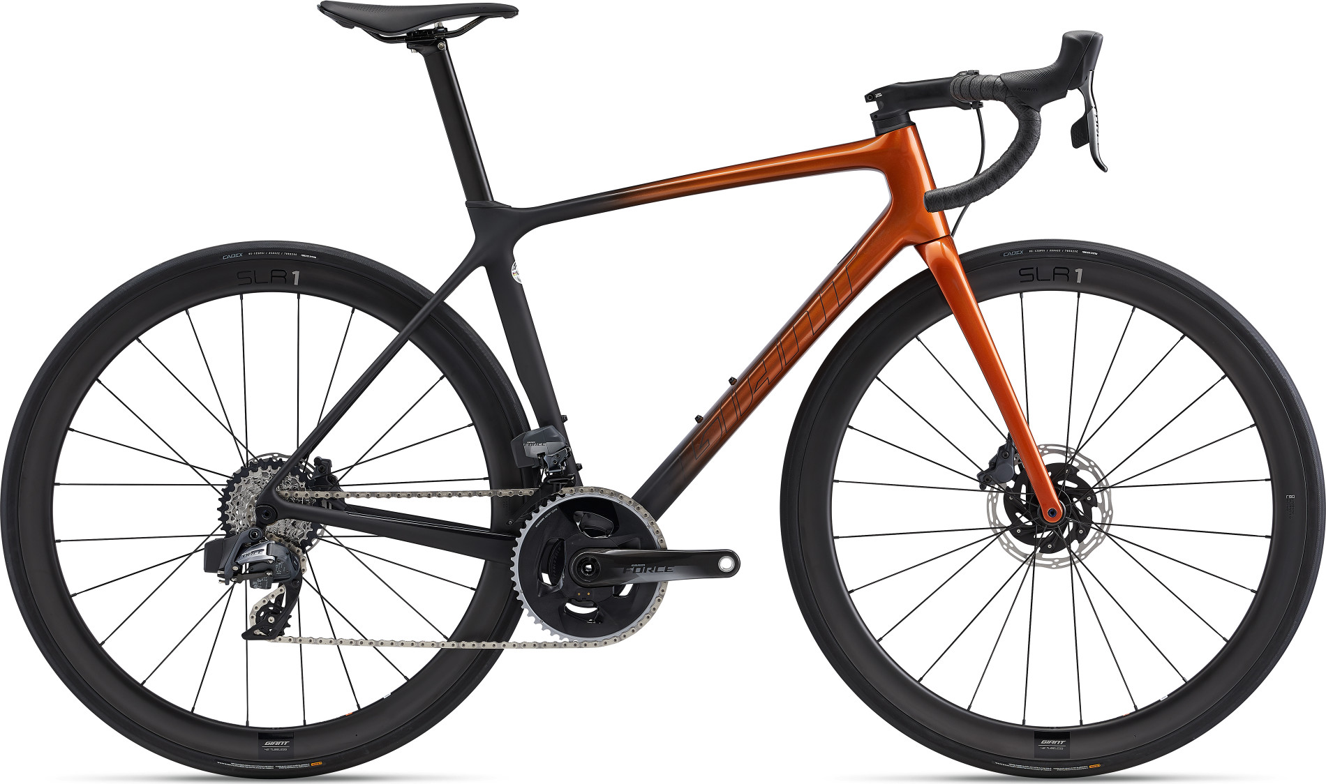 Tcr Advanced Pro Disc 0 Axs 2023 Sort Orange Udstillingsmodel Fra Giant