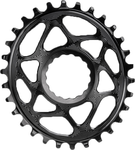 AbsoluteBlack Chainring Direct Mount Singlespeed 34T - (1x10/11/12) Oval (RaceFace) - Sort