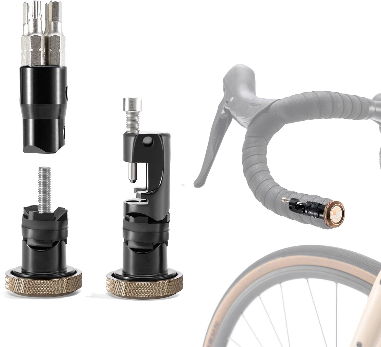 RockBros Styrprop Multitool 6-i-1 m. Kædeskiller