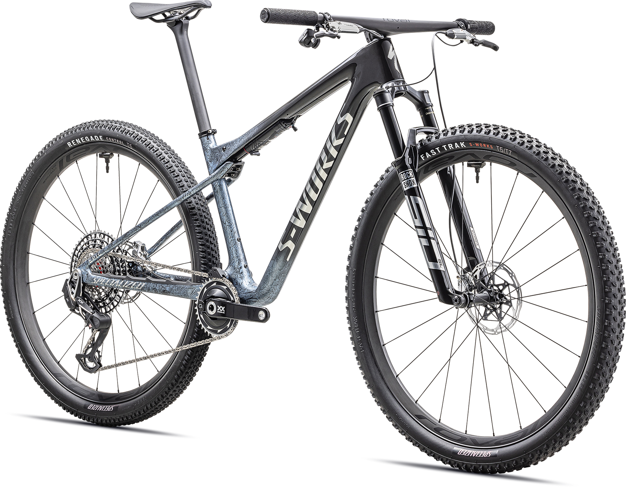 Cykler - Mountainbikes - Specialized S-Works Epic World Cup 2025 - Gloss Glacial Metallic Granite