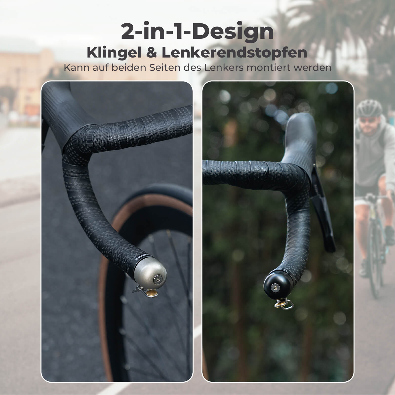 Tilbehør - Ringeklokker - RockBros Dropbar Ringeklokke 22.2mm - Black